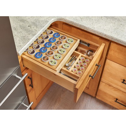 Tiered Soft Close K Cup Drawer For 18 Base Cabinets 4wtcd 18sc