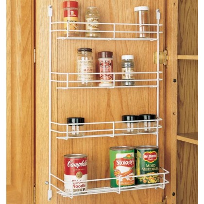 13 5 8 Door Mount Spice Rack White Wire 565 14 52 565 14 Rev
