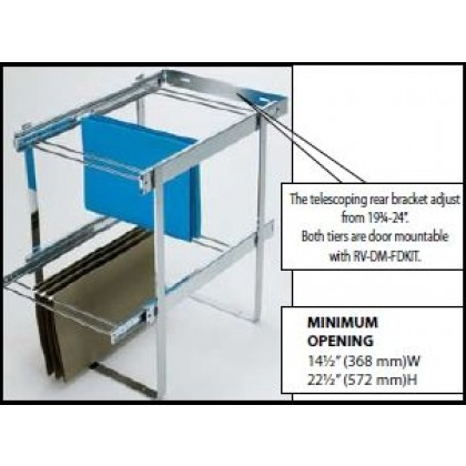 Two Tier File Drawer System Ras Fd Kit Rev A Shelf