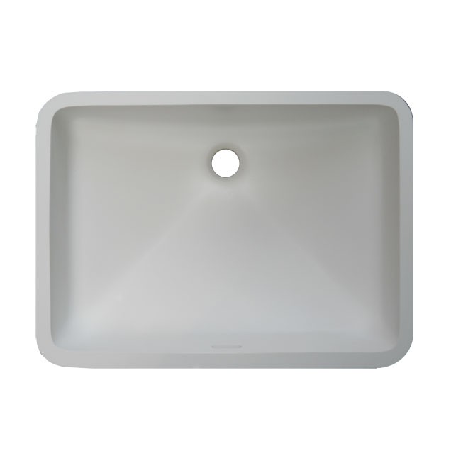 Rectangle Universal Design Vanity Sink with Integral Overflow (Gemstone