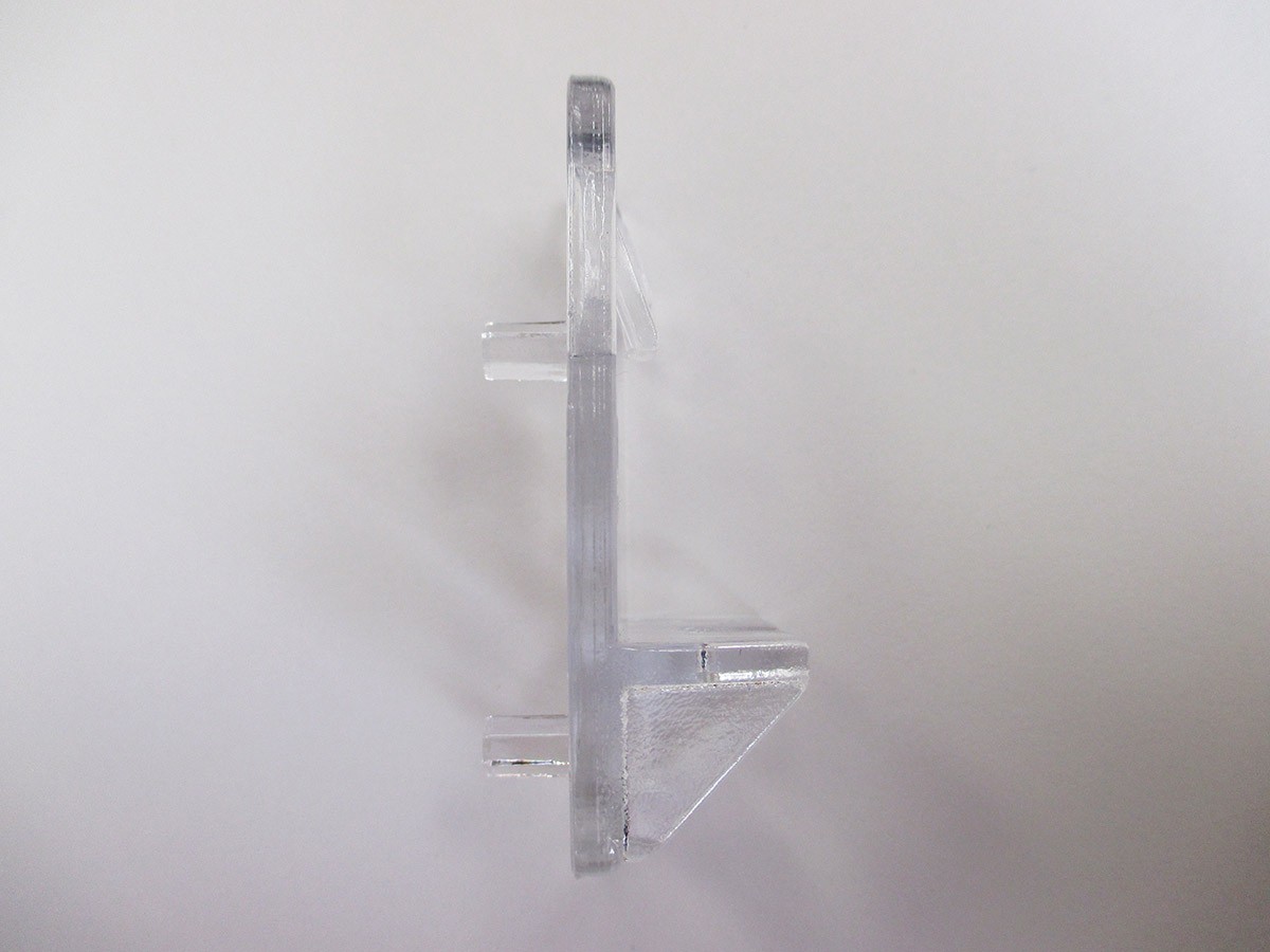 Heavy Duty Locking Shelf Support, Double Pin (Clear), 3220CL32