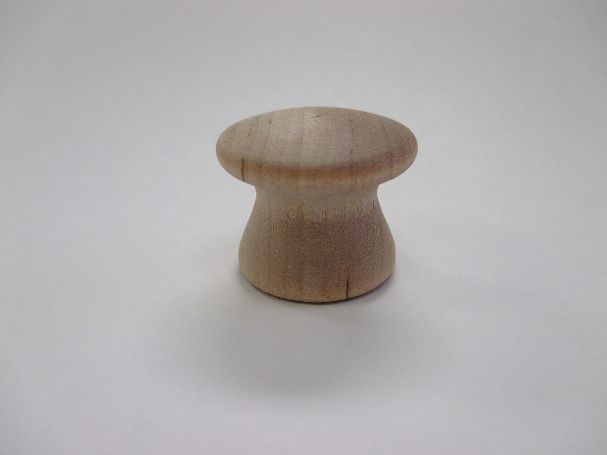 Knob (Natural Hardwood) 1", K068 Kemp Enterprises