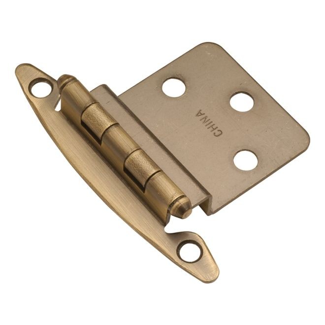 3/8" Offset Hinge (Antique Brass), P140AB (Belwith Products)