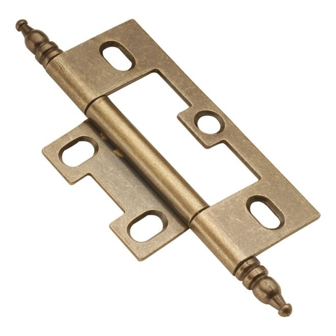 Self Mortise Hinge (Antique Brass) - 1 1/2