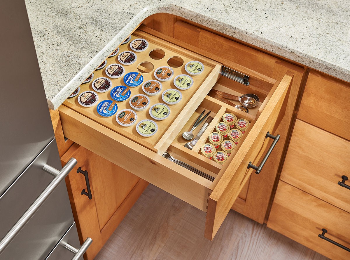 wooden k cup drawer