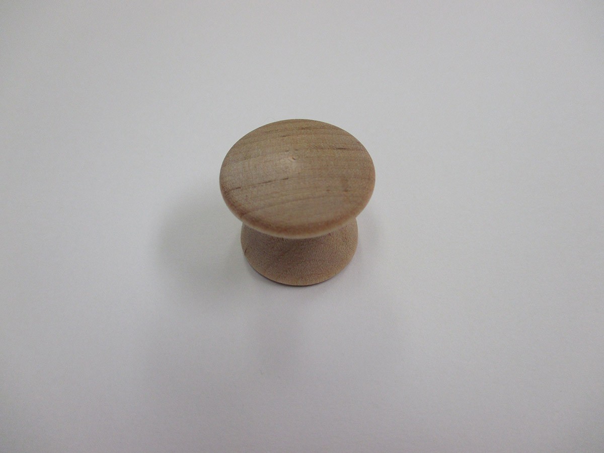 Knob (Natural Hardwood) 1", K068 Kemp Enterprises