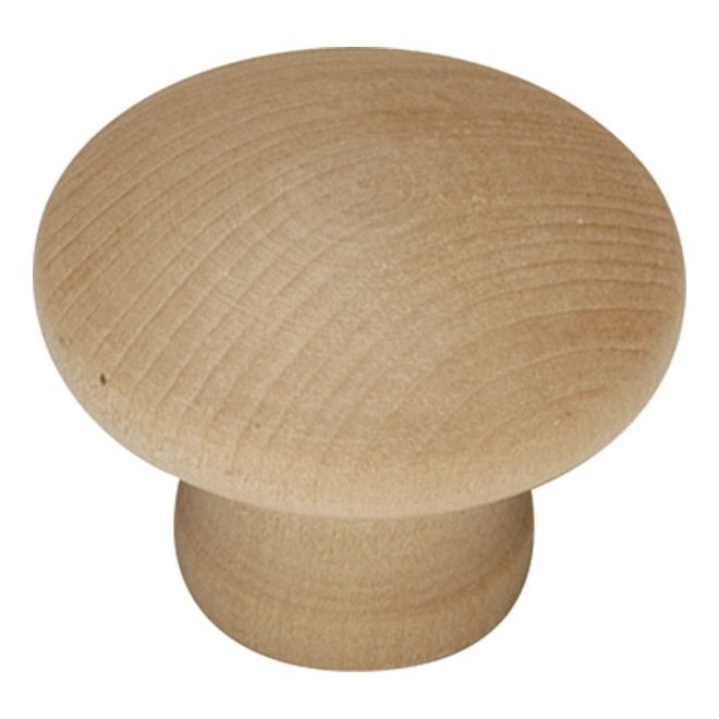 Knob (Unfinished Wood) 1 1/4", P184UW (Belwith Products)
