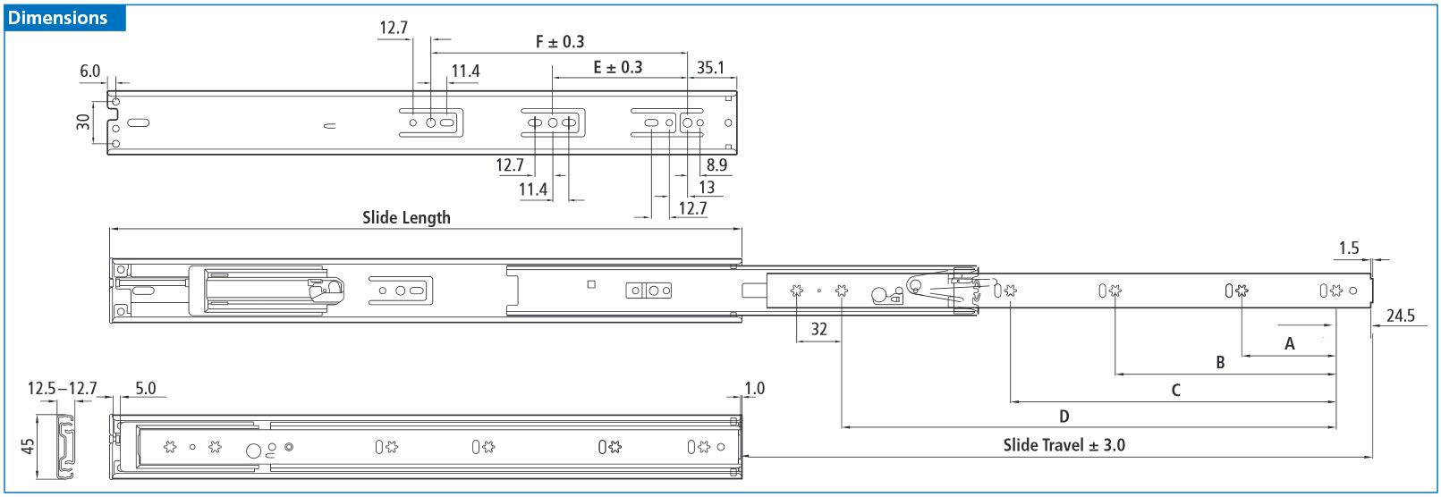Us Futaba Soft Close Drawer Slides Full Extension 14 Nj35d08